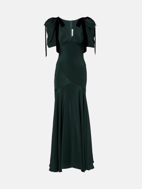 RODARTE Bow-detail silk cocktail dress