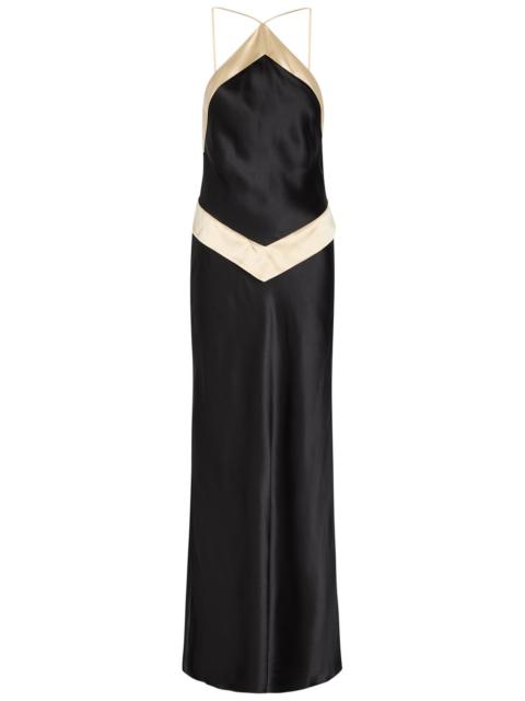 Reformation Reformation Jillian Panelled Silk Maxi Dress