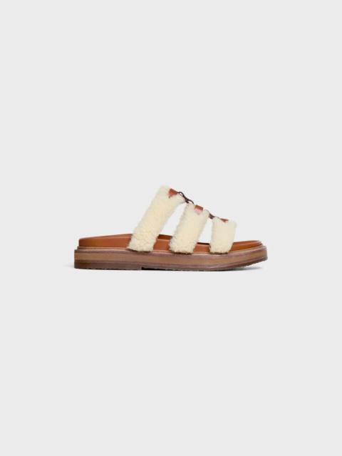 CELINE Celine Tippi Shearling Slides