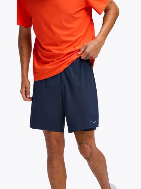 HOKA Men's Glide 7" Short 2in1 Shoes in Midnight Blue