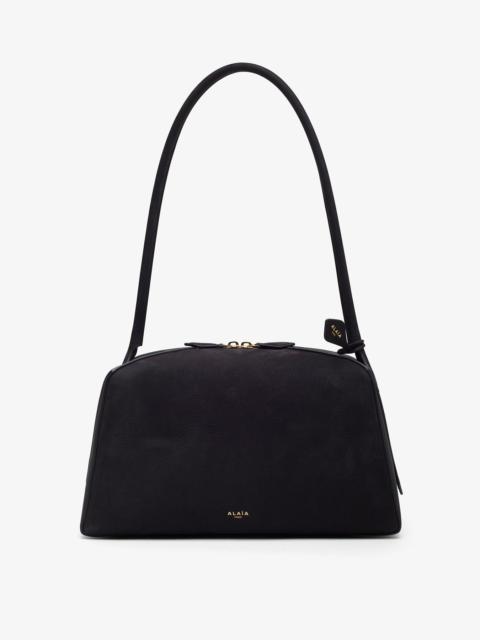 Alaïa Le Bouledogue Medium black nubuck bag