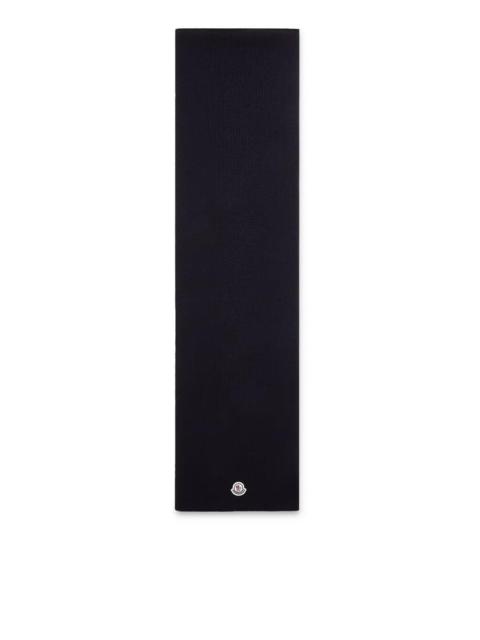 Moncler Moncler Men Wool Scarf With Logo