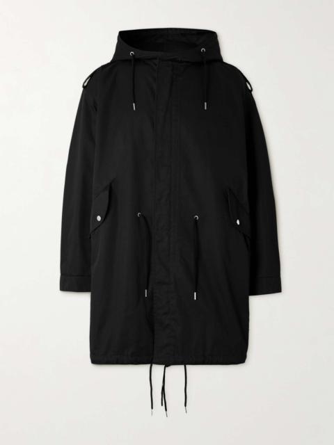 Logo-Print Twill Hooded Parka