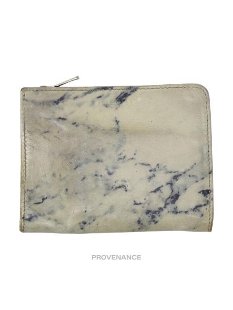 BALENCIAGA Balenciaga Marble Zip Wallet - Black/Off-White