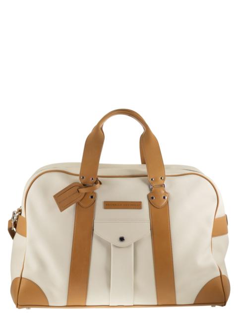 Brunello Cucinelli Brunello Cucinelli Men Street Bag In Grained Calfskin And Cowhide Leather