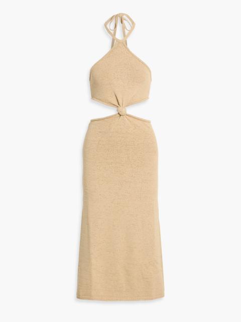 Cult Gaia Cameron cutout cotton-blend midi dress