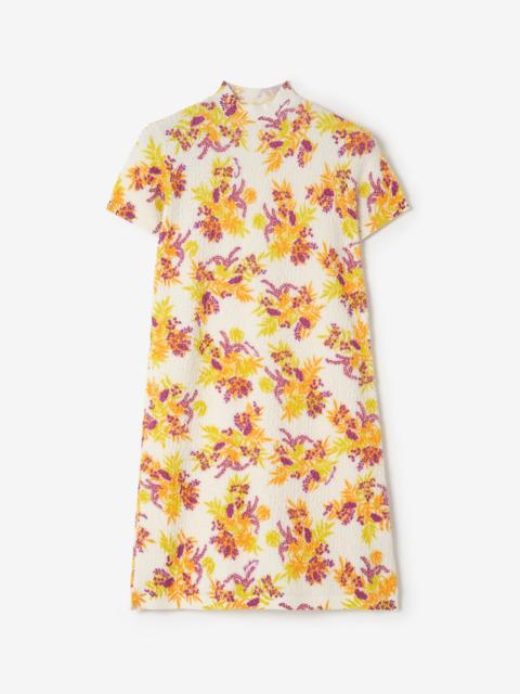 Burberry Floral Cotton Blend Dress