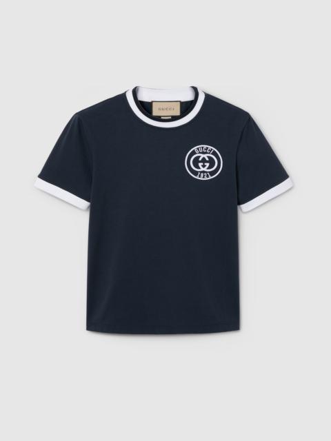 GUCCI Cotton jersey T-shirt with embroidery