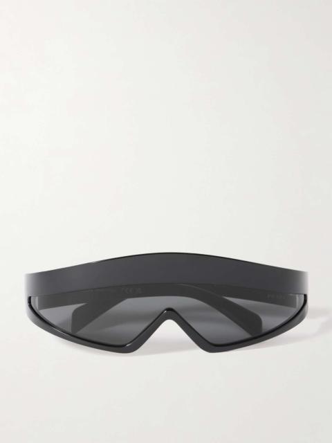 D-frame acetate sunglasses Black