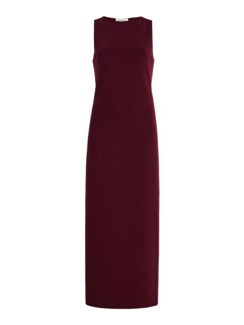 HIGH SPORT Devin Wool Midi Dress burgundy