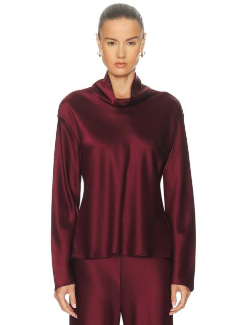 LESET Barb Long Sleeve Cowlneck Top