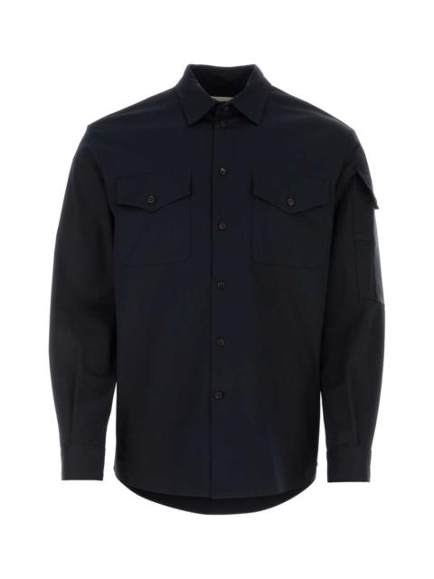Alexander McQueen Alexander Mcqueen Men Midnight Blue Oxford Shirt