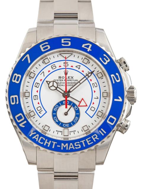 ROLEX Rolex Yacht-Master II Blue Bezel 116680 White Dial