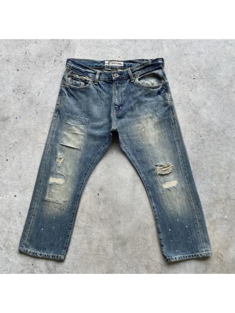Other Designers Japanese Brand - Vintage Back Number Japan Rusty Three Quarter Jeans Pants