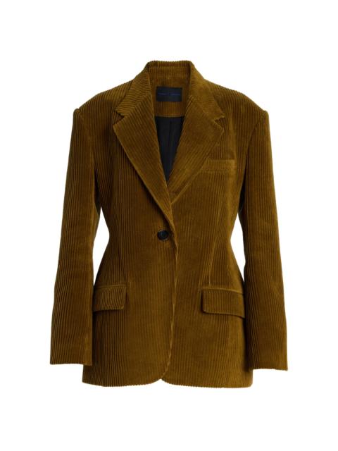 Proenza Schouler Daria Cotton Corduroy Blazer olive
