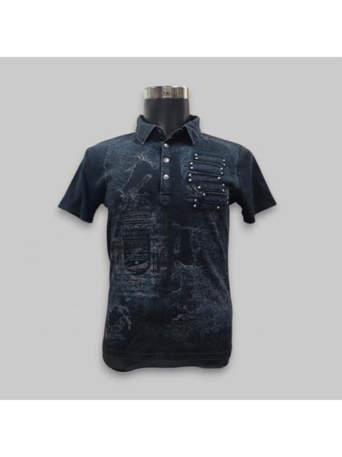 Beauty Beast - IN THE ATTIC Gothic Punk Washed Collar T-shirt