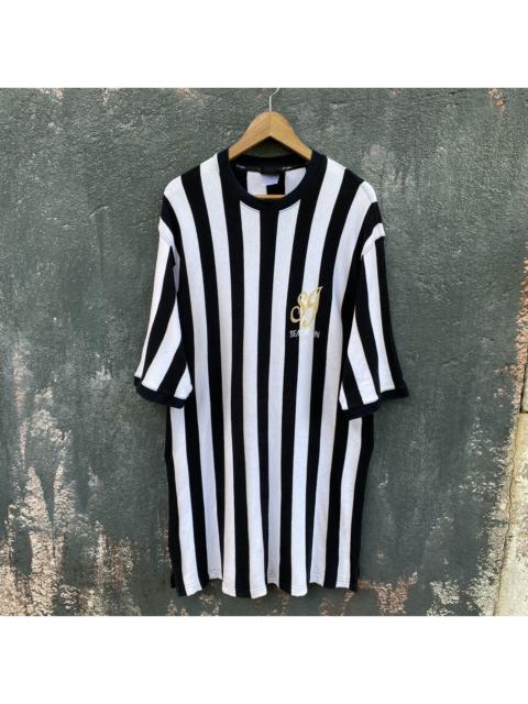 Other Designers Vintage Y2K Sean John Embroidered Striped Oversized Tee