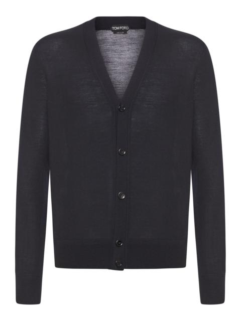TOM FORD FINE GAUGE PURE WOOL CARDIGAN