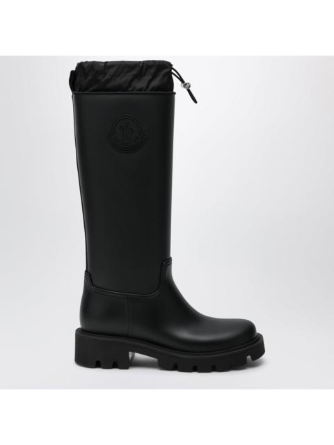Moncler Moncler Kickstream High Rain Boots In Pvc Black Women