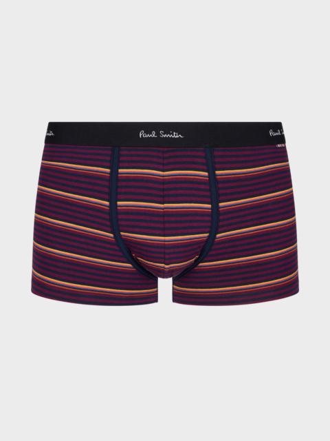 Paul Smith Navy and Red Stripe Boxer Briefs