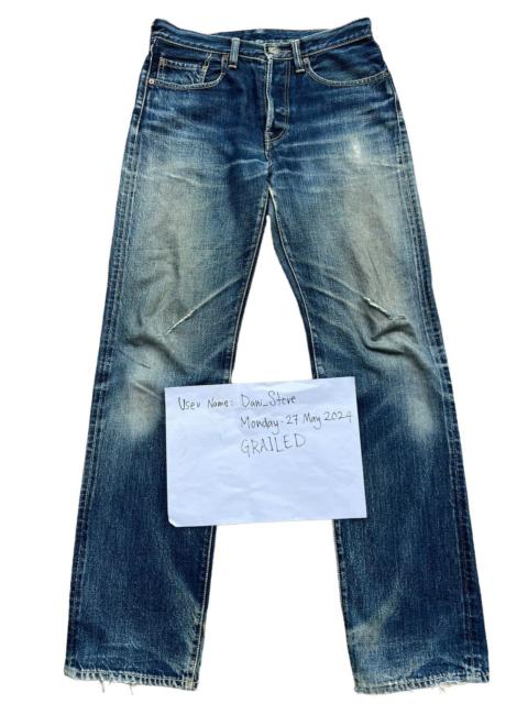 Other Designers Kapital Kountry - Vintage Kapital Distressed Straight Cut Denim Jeans 31x32