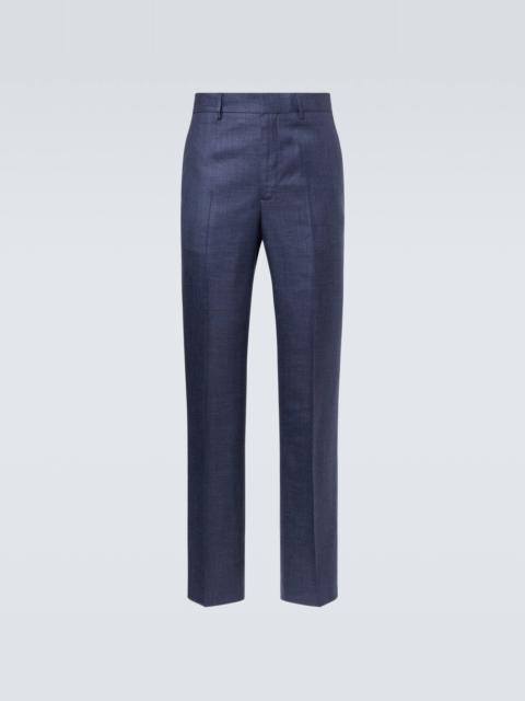GABRIELA HEARST Wool, silk, and linen suit pants