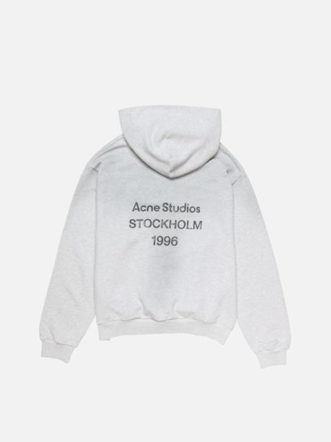 Acne Studios Logo hooded sweater - Pale Grey Melange