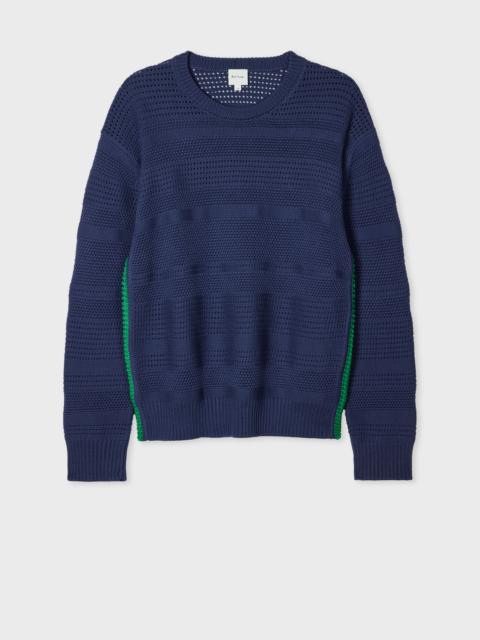 Paul Smith Navy Textured Cotton Sweater