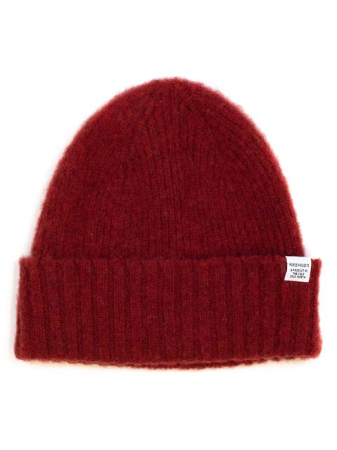 NORSE PROJECTS Brushed Lambswool Beanie Carmine Red