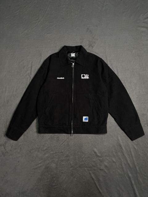 Hype - Nodot Y2k Two Way Zipper Black Workwear Jacket Medium