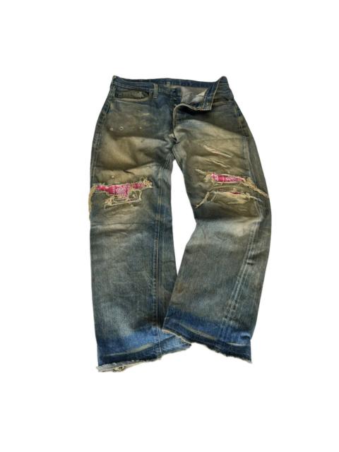 Levi's ☀️80s LEVI’S 501 RINDEN 524 PATCHWORK DENIM JEANS PANTS