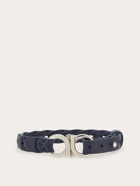 FERRAGAMO Braided Gancini bracelet
