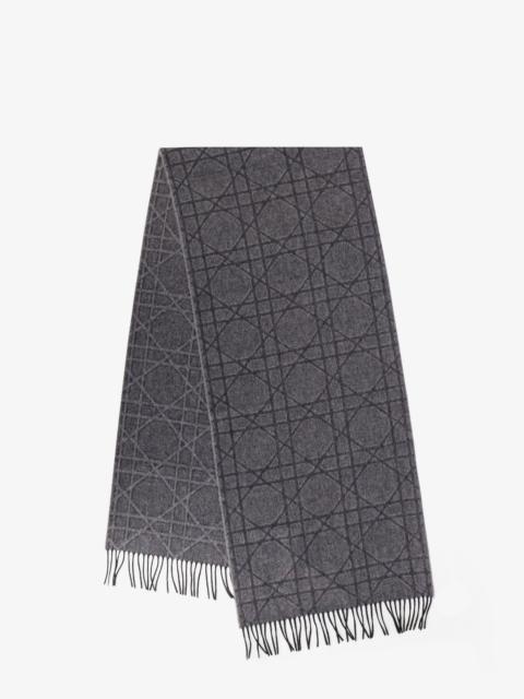 Dior Dior Men Cannage Cashmere And Wool Scarf