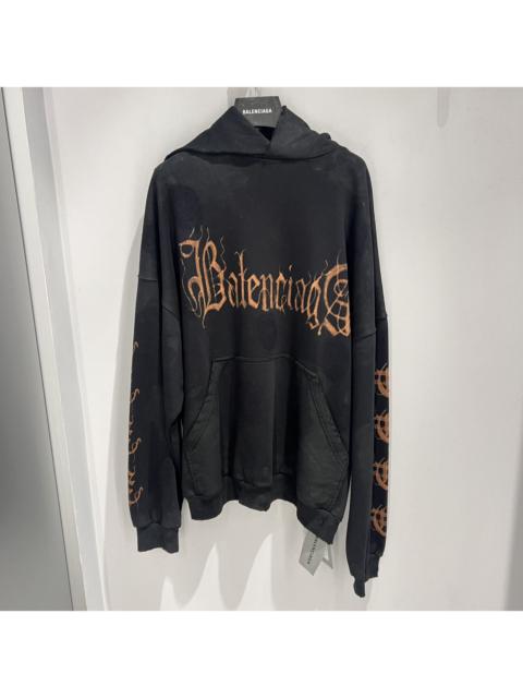 Balenciaga Oversized Distressed Hoodie