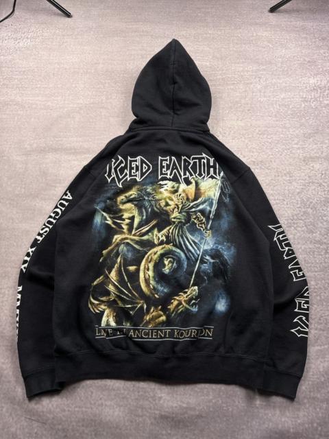 Other Designers Le Grande Bleu (L.G.B.) - Vintage Iced Earth Zip Hoodie Skull Horse Print