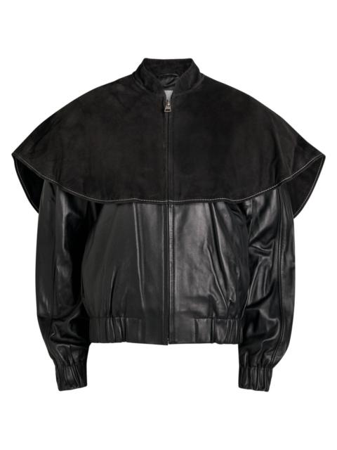 JW Anderson JW Anderson Cape-effect Leather Jacket