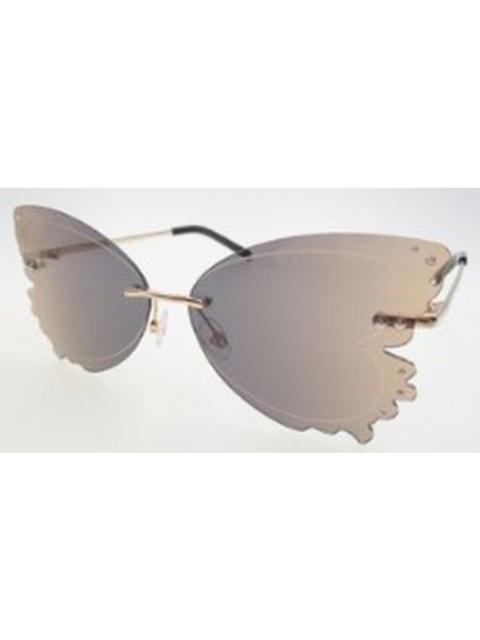 Other Designers Betsey Johnson Smoke Butterfly Ladies Sunglasses 10266011.CGR GLDSMK