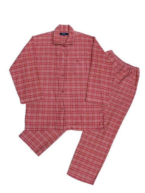 Burberry RARE Vintage Burberry Red Nova Check Japan Cotton Pajama Set