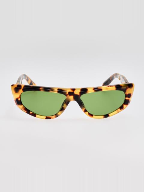 LINDA FARROW Casco Sunglasses in Tortoiseshell