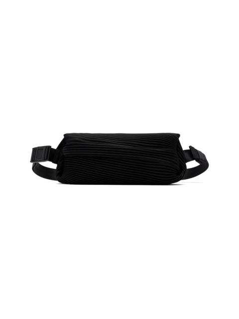 Pleats Please Issey Miyake Black Bias Pleats Waist Pouch
