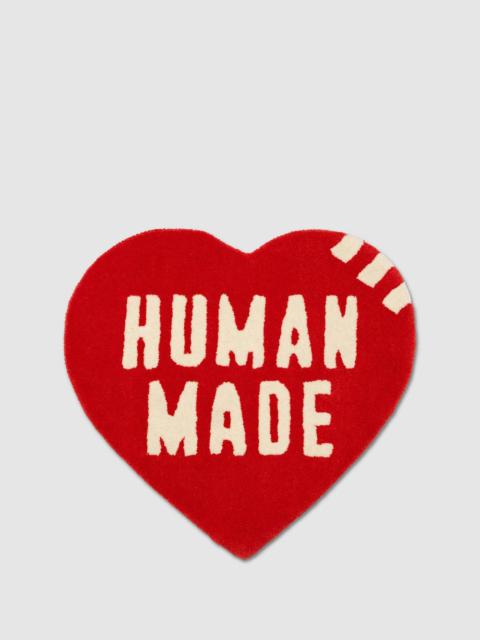 Human Made Logo heart rug