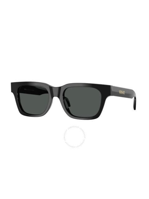 VERSACE Versace Dark Grey Square Men's Sunglasses VE4486 GB1/87 52