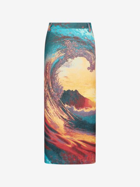 Roberto Cavalli Itaca Print Skirt