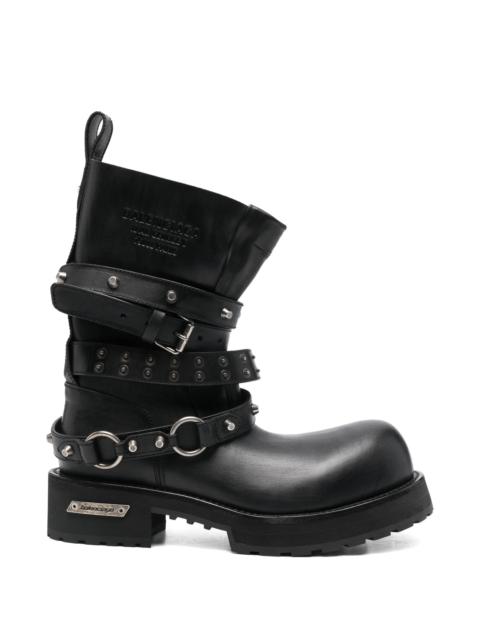 BALENCIAGA Balenciaga Venom City Studded Buckle Boots
