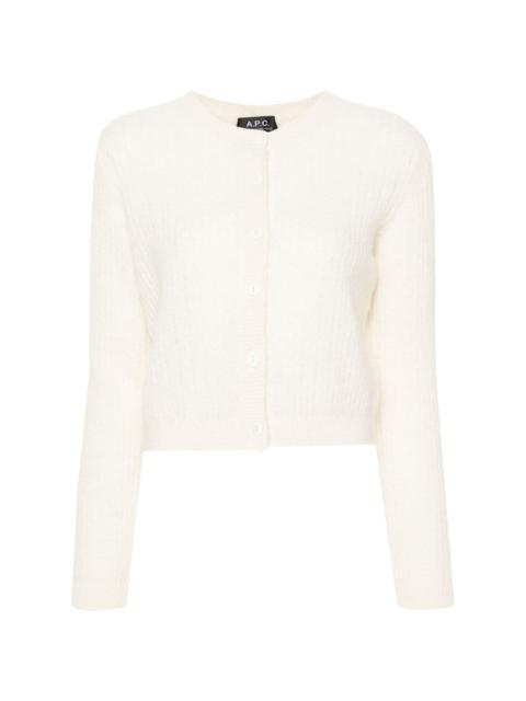 Milo cable-knit cardigan