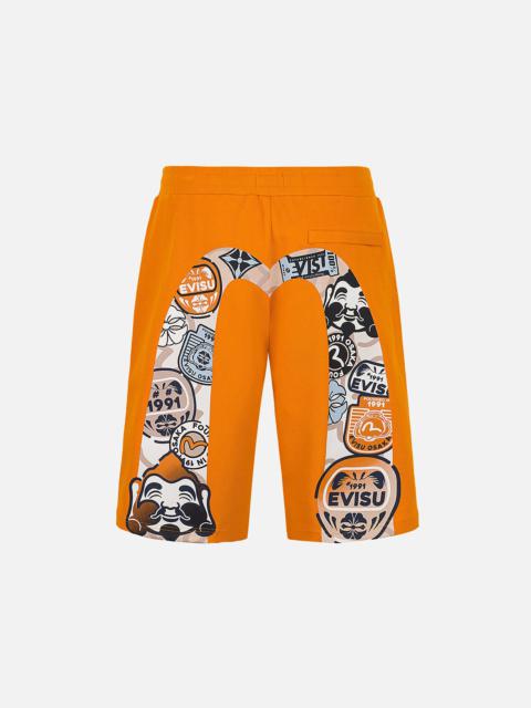 EVISU EVISU and Godhead Daicock Print Regular Fit Sweatshorts