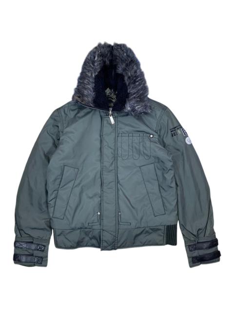 Other Designers VINTAGE ENERGIE BOMBER HUNTING FUR MINX JACKET