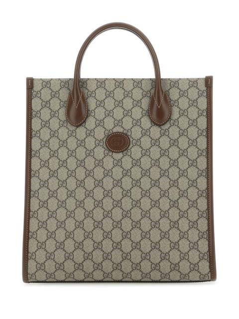 GUCCI Gucci Men Gg Supreme Fabric And Leather Handbag