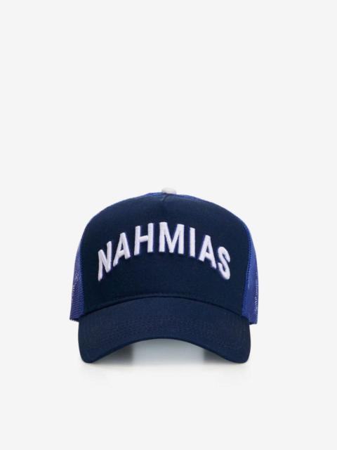 NAHMIAS Nahmias Blue Varsity Trucker Hat