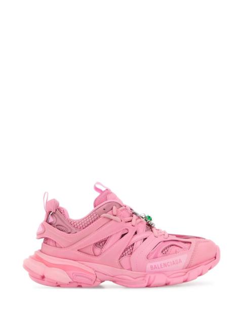 BALENCIAGA Balenciaga Women Pink Mesh And Rubber Track Sneakers